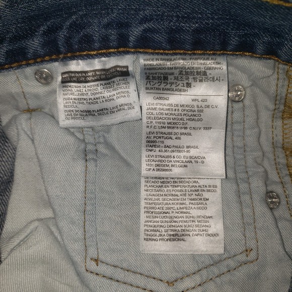 LEVIS 569 Loose Straight Denim Jeans Men's Size 36 X 32 - Picture 3 of 6